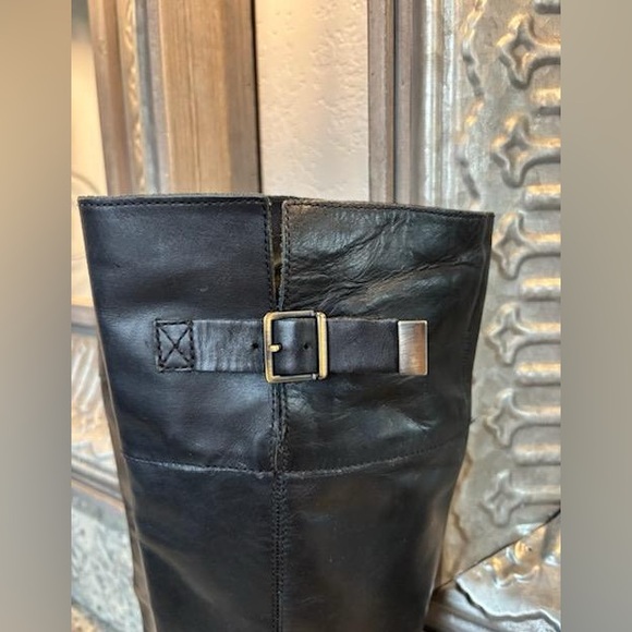 UGG Black Over the Knee Leather Boots - Picture 6 of 14
